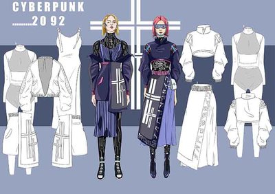 周玉林 賽博朋克-2092-服裝設(shè)計(jì)